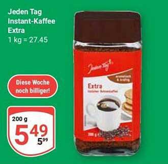 Jeden Tag Instant-Kaffee Extra