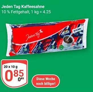 Jeden Tag Kaffeesahne