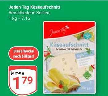 Jeden Tag Käseaufschnitt