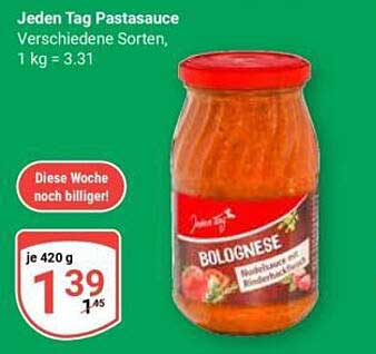 Jeden Tag Pastasauce Verschiedene Sorten, 1 kg = 3.31