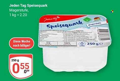 Jeden Tag Speisequark Magerstufe, 1 kg = 2.20