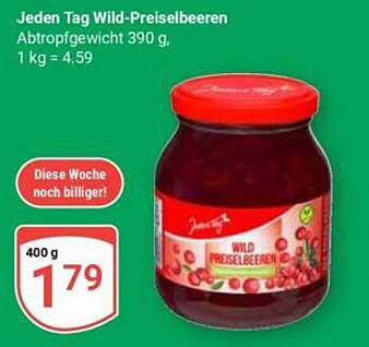 Jeden Tag Wild-Preiselbeeren