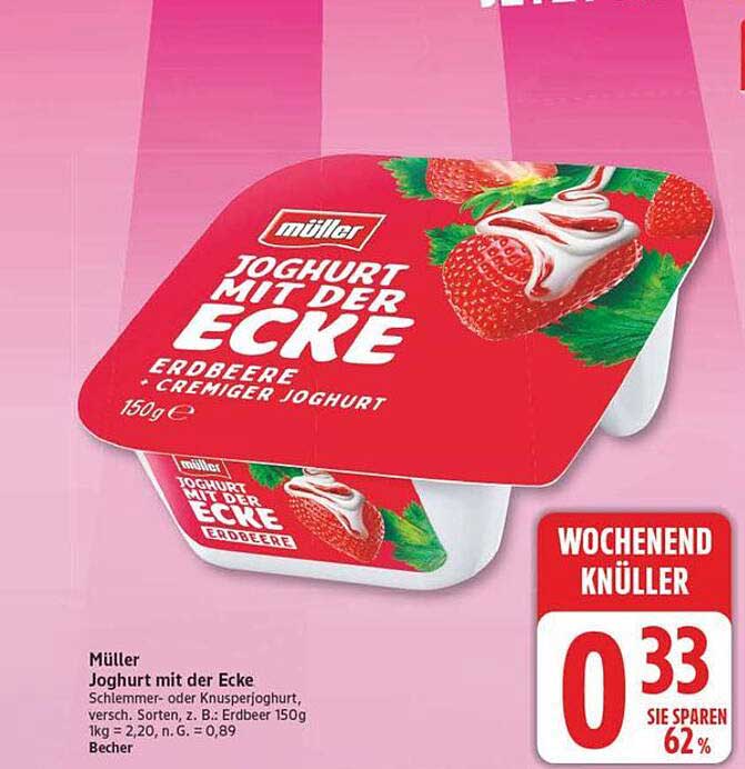 Joghurt mit der Ecke