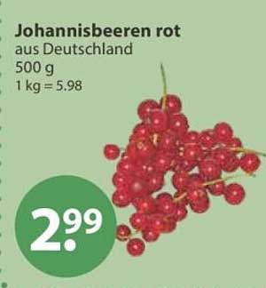 Johannisbeeren rot