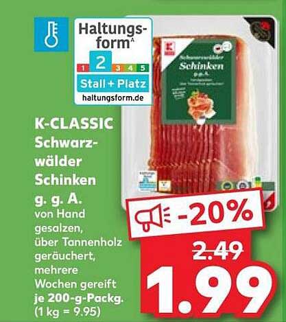K-CLASSIC Schwarzwälder Schinken g. g. A.