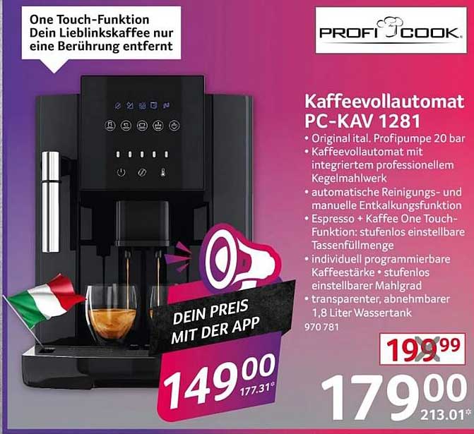 Kaffeevollautomat PC-KAV 1281