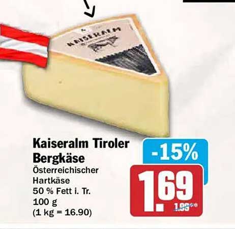 Kaiseralm Tiroler Bergkäse