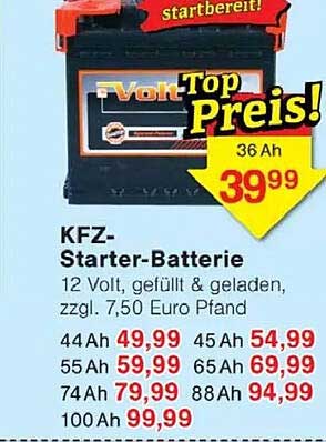 KFZ-Starter-Batterie