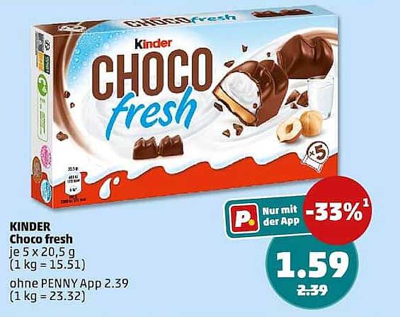 Kinder Choco fresh je 5 x 20,5 g