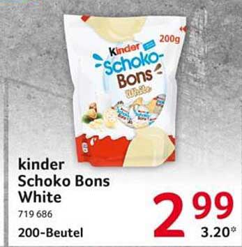 kinder Schoko Bons White