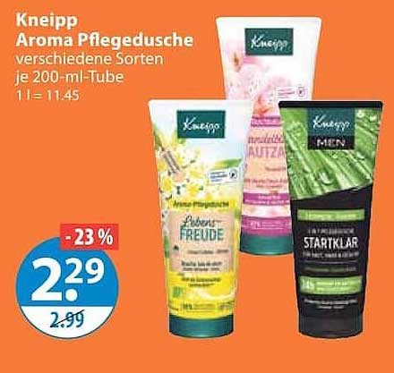 Kneipp Aroma Pflegedusche verschiedene Sorten je 200-ml-Tube 1 l = 11.45