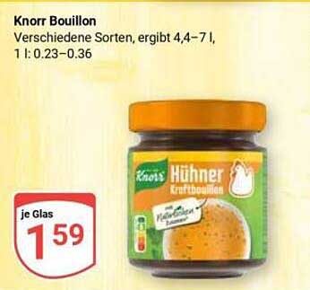 Knorr Bouillon Verschiedene Sorten, ergibt 4,4–7 l, 1 l