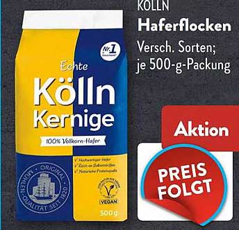 KÖLLN Haferflocken Versch. Sorten; je 500-g-Packung