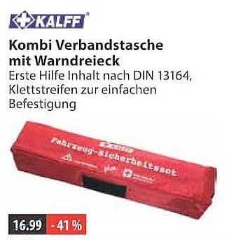 Kombi Verbandstasche mit Warndreieck