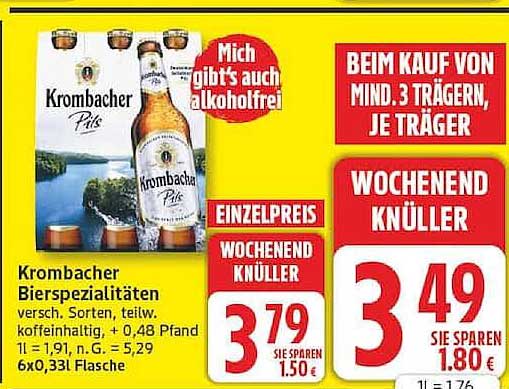 Krombacher Bierspezialitäten