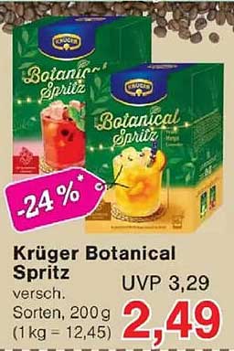 Krüger Botanical Spritz versch. Sorten, 200 g (1 kg = 12,45)