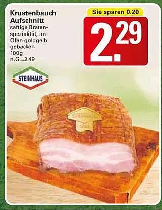 Krustenbauch Aufschnitt