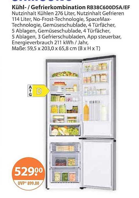 Kühl- / Gefrierkombination RB38C600DSA/EF