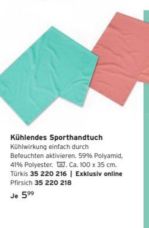 Kühlendes Sporthandtuch