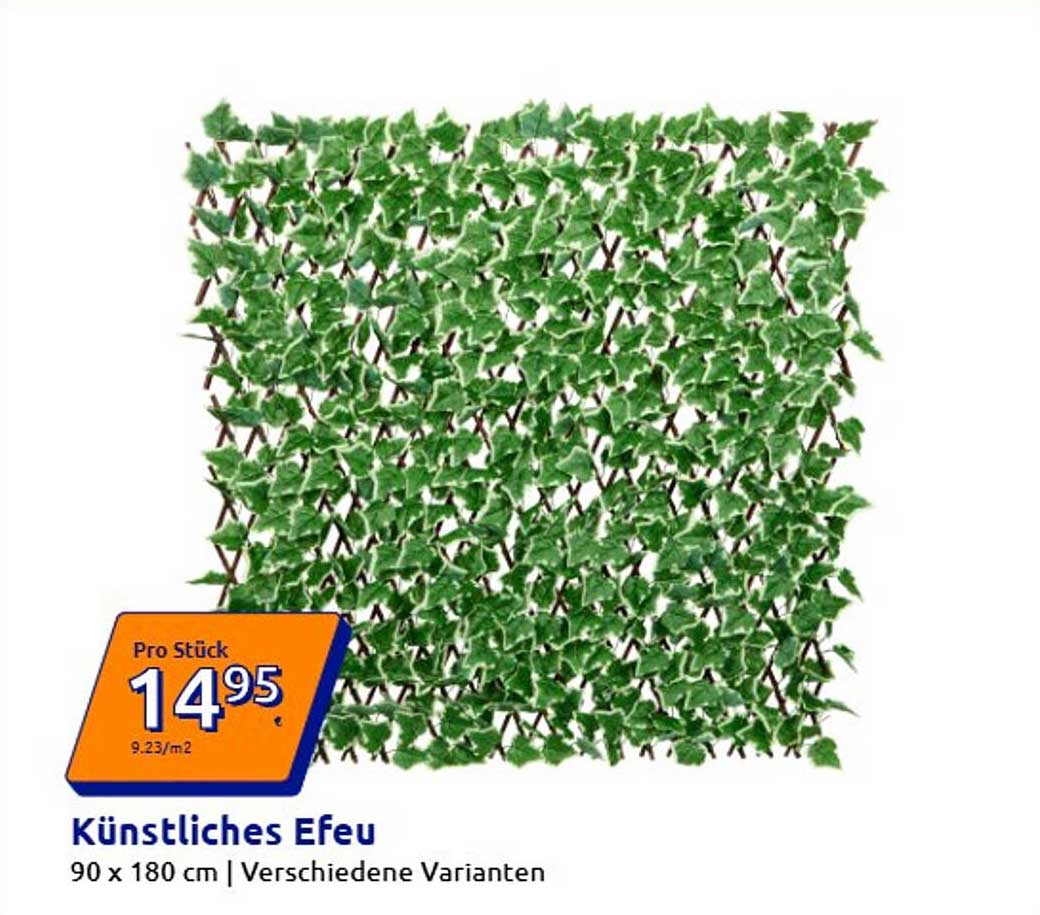 Künstliches Efeu 90 x 180 cm | Verschiedene Varianten
