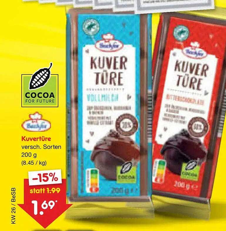 Kuvertüre versch. Sorten 200 g