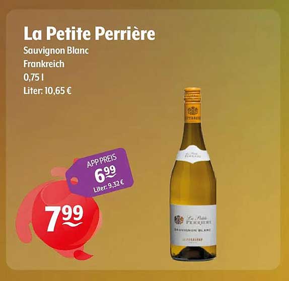 La Petite Perrière Sauvignon Blanc Frankreich 0,75 l