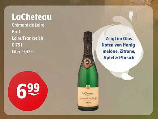 LaCheteau Crémant de Loire Brut Loire/Frankreich 0,75 l
