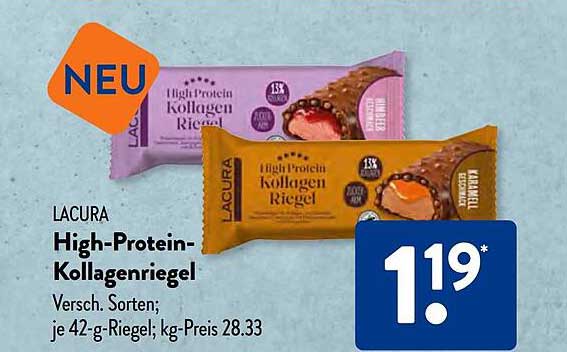 LACURA High-Protein-Kollagenriegel