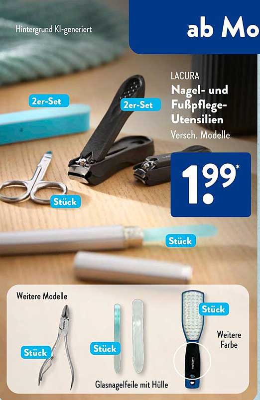 LACURA Nagel- und Fußpflege-Utensilien Versch. Modelle