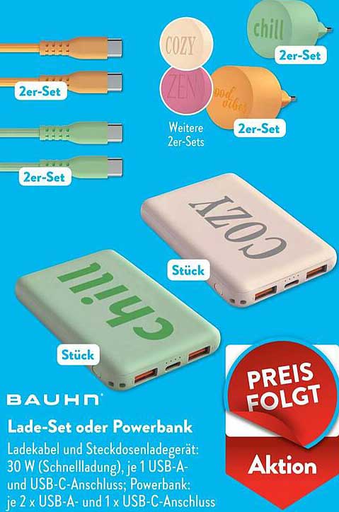 Lade-Set oder Powerbank