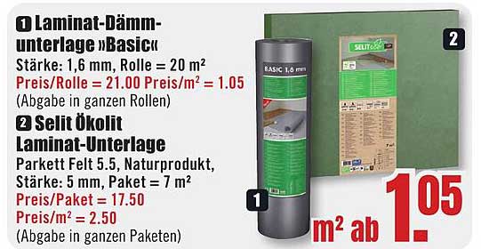 Laminat-Dämmunterlage »Basic«