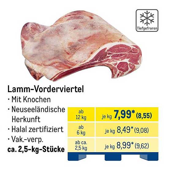 Lamm-Vorderviertel