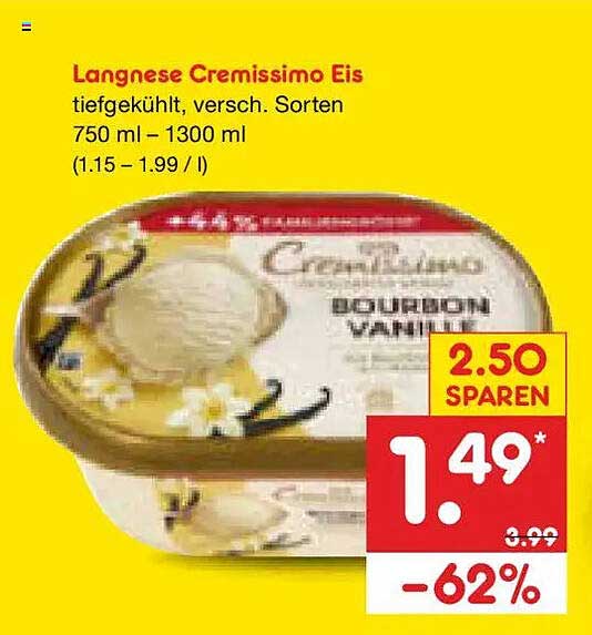 Langnese Cremissimo Eis