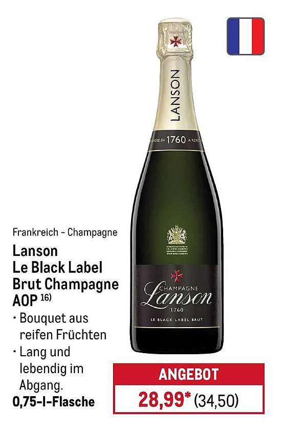 Lanson Le Black Label Brut Champagne AOP
