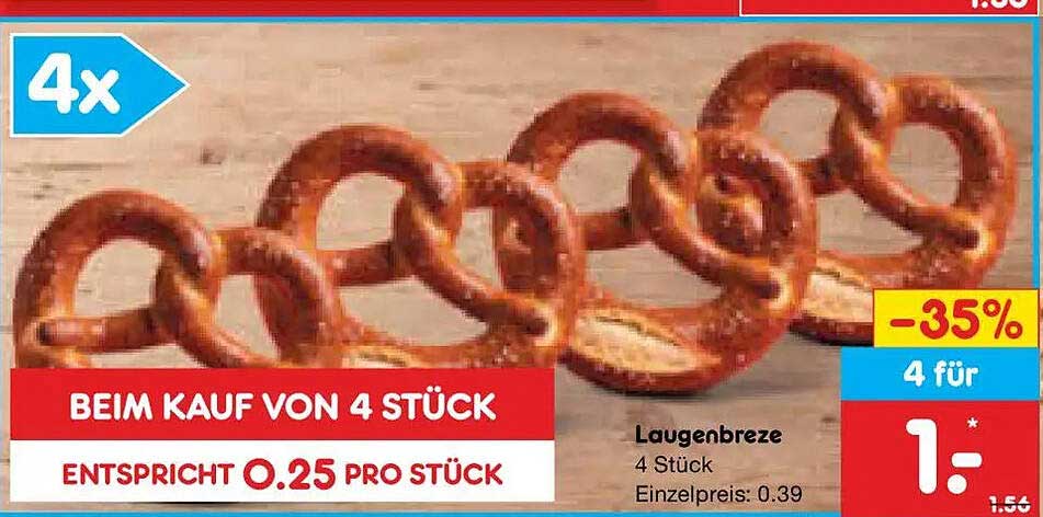 Laugenbreze 4 Stück