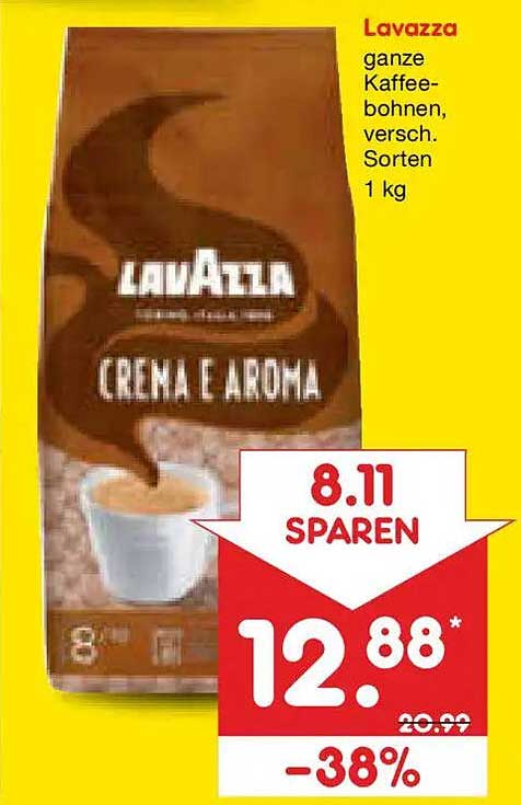 Lavazza ganze Kaffeebohnen, versch. Sorten 1 kg