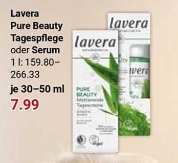 Lavera Pure Beauty Tagespflege oder Serum 1 l: 159,80–266.33 je 30–50 ml