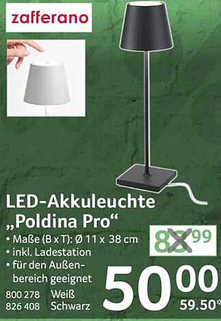 LED-Akkuleuchte „Poldina Pro“