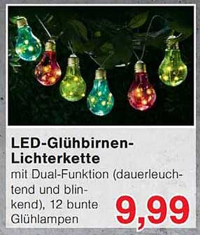 LED-Glühbirnen-Lichterkette