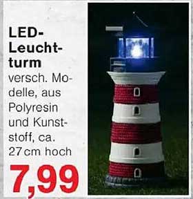 LED-Leuchtturm versch. Modelle, aus Polyresin und Kunststoff, ca. 27 cm hoch
