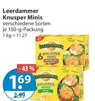 Leerdammer Knusper Minis verschiedene Sorten je 150-g-Packung 1 kg = 11,27