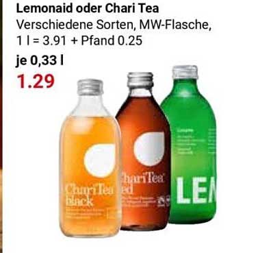 Lemonaid oder Chari Tea