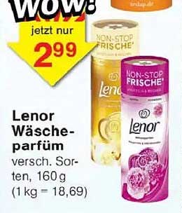Lenor Wäsche-parfüm versch. Sorten, 160 g (1 kg = 18,69)