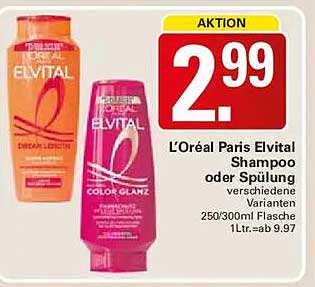 L'Oréal Paris Elvital Shampoo oder Spülung