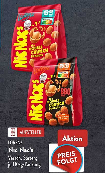 LORENZ Nic Nac’s Versch. Sorten; je 110-g-Packung