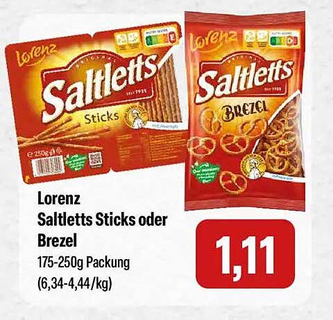 Lorenz Saltletts Sticks oder Brezel