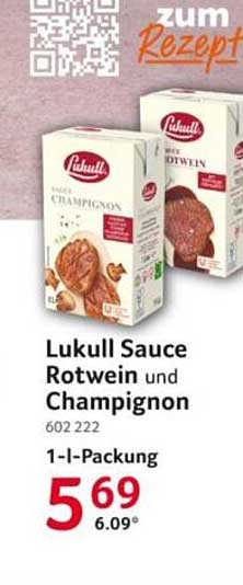 Lukull Sauce Rotwein und Champignon 1-l-Packung