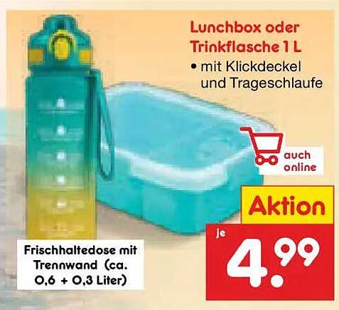 Lunchbox oder Trinkflasche 1L
