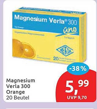 Magnesium Verla 300 Orange 20 Beutel