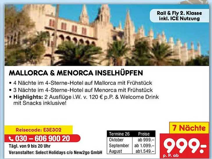 MALLORCA & MENORCA INSEL HÜPFEN